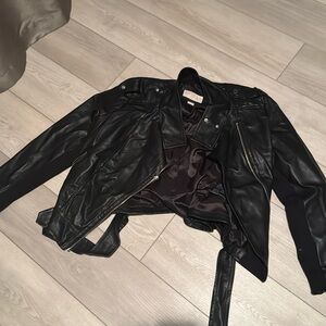 Michael Kors vegan leather jacket